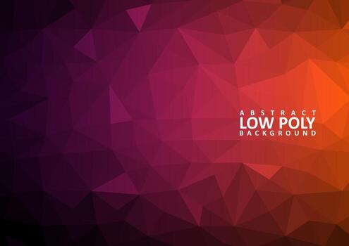 abstract low poly background with triangle shapes vector