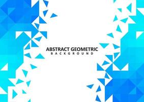 Abstract blue geometric vector background design