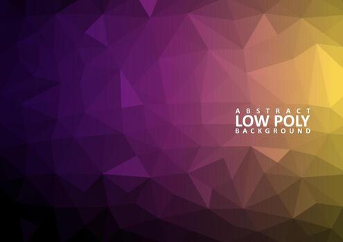 abstract low poly background with triangle shapes vector