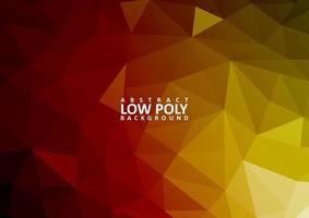 abstract low poly background with triangle shapes vector