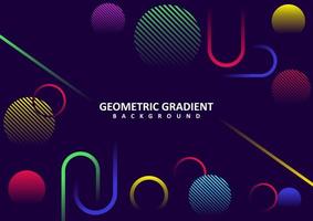 Fondo de vector colorido degradado geométrico