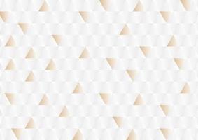 Abstract white and gold geometric background vector