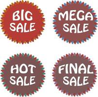 discount and sale icons vector