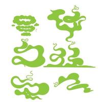 hand drawn doodle Smelly smoke and cloud icon illustration vector