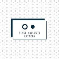Rings And Dots Pattern vector