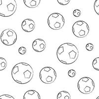 Black and white soccer ball background template. Vector illustration.