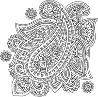 Henna Art Illustration vector