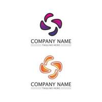 negocio corporativo s carta logo vector diseño