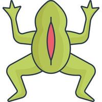 frog experiment icon vector