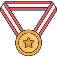 Award medal icon vector