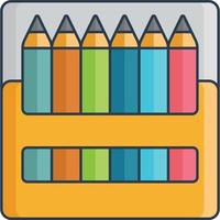 color pencil icon vector