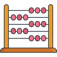 Abacus calculator icon vector