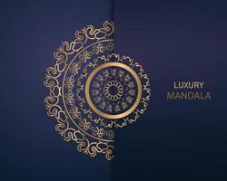 invitation card templates with gold patterned and crystals color luxury mandala background with golden arebesque pattern arabic islamic east style. ramadan style decorative mandala, flyer banner vector