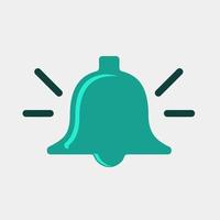 Notification bell icon. Blue warning bells vibrate to alert upcoming schedules.