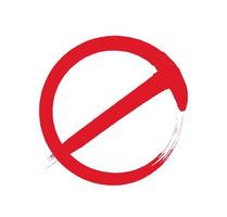 Prohibition ban icon. vector illustration