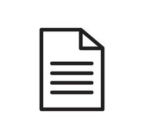 simple document icon. vector illustration