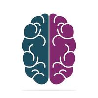 Brain Think idea concept. Brainstorm power thinking brain Logo template design. vector