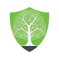 Heavy Green Tree Vector Template Design. Tree Vector Design.