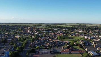 Aerial view of Leagrave Residential Area at Luton City of England video