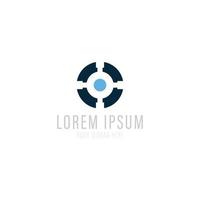 Vector logo design template for business. Technology innovation sign.