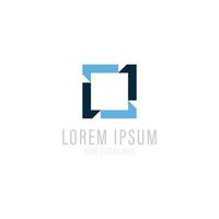 Vector logo design template for business. Technology innovation sign.