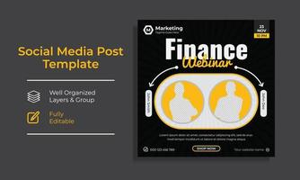 Corporate Creative Social Media Post Design template vector premium