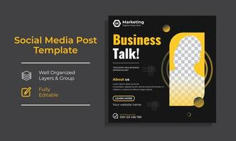 Corporate Creative Social Media Post Design template vector premium