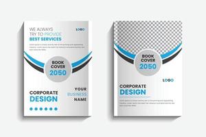 Modern and creative professional business corporate book cover print design template in a4 vector
