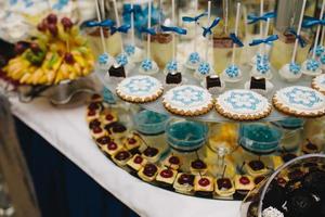 barra de chocolate en la ceremonia de la boda foto