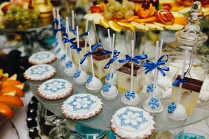 barra de chocolate en la ceremonia de la boda foto