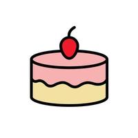 cake icon vector design template