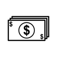 plantilla de diseño de vector de icono de dinero