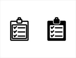 report icon. outline icon and solid icon vector