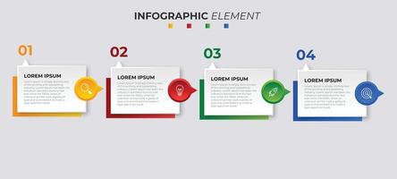 Presentation business infographic design template vector