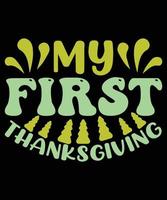 Thanksgiving T-shirt Design vector