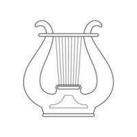 Lure flat black and white icon. Isolated Vector String ill.
