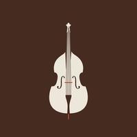 Contrabass icon. Isolated Vector String ill set.
