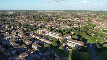 Luftbild von Leagrave Wohngebiet in Luton City of England video