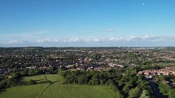 Aerial view of Leagrave Residential Area at Luton City of England video