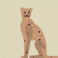 Ilustración de vector de guepardo leopardo jaguar