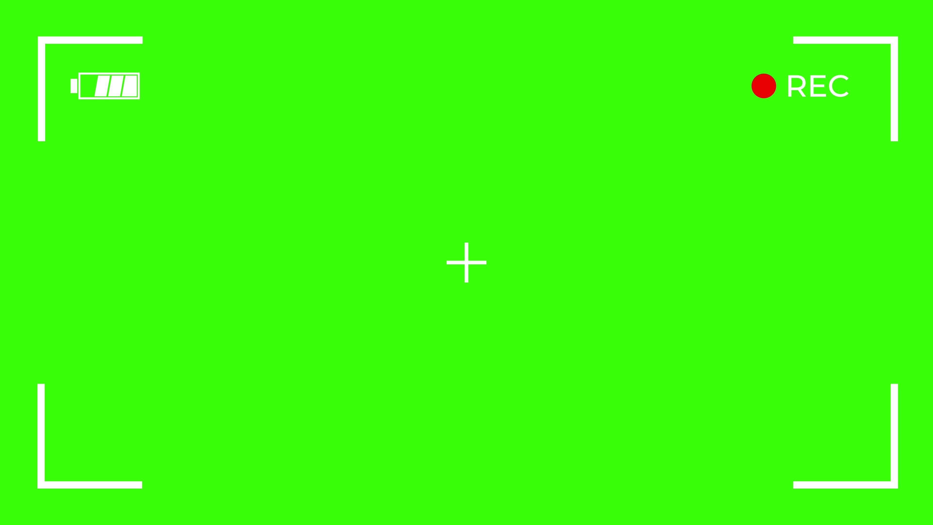 Camera Recording 60 Seconds 4K Screen on Green Background 11518470