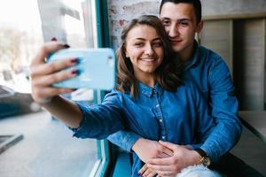 beautiful young couple photo