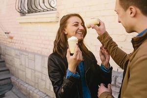 beautiful young couple photo