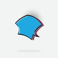 pop art text box or bubble box with cartoon style and pop color vector