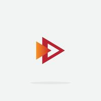 Play button icon in trendy style isolated on grey background. Play symbol for your web site design, logo, app, UI. Vector illustration