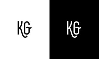 Letter KG vector logo free template Free Vector