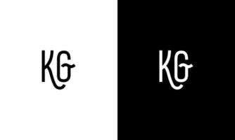 Letter KG vector logo free template Free Vector