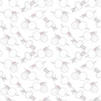 Hand Drawn Beets Background Pattern Design vector
