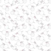 Hand Drawn Beets Background Pattern Design vector