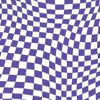 Groovy retro pattern background in psychedelic checkered backdrop style. A chessboard in a minimalist abstract design with a 60s 70s aesthetic vibe. hippie style y2k. funky print vector illustration